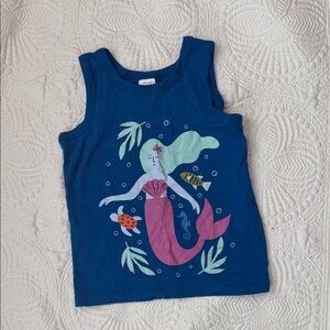 Hanna Andersson Blue Tank Top with Mermaid Design